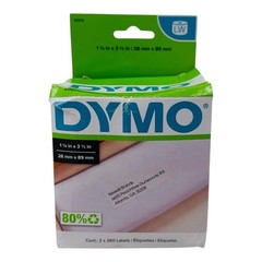 2 Rolls of 260 Labels DYMO 30572 LW Address Labels 1-1/8″ x 3-1/2″ White