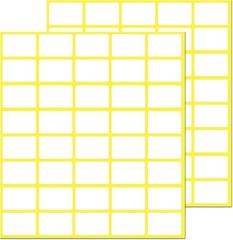 White Labels Stickers 0.5×0.75 Inch Pack of 1000 Self-Adhesive Matte Surface for