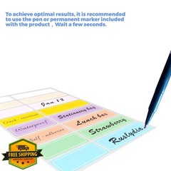 Rustiksen Multicolored Waterproof Labels