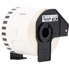 Brother Dk4205 Removable Label, Black/White, Labels/Roll: Continuous