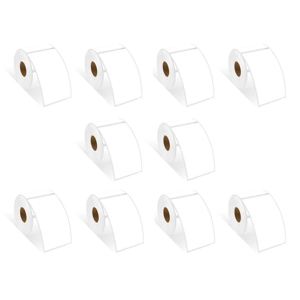 30256 White Labels 2-5/16″ x 4″ compatible with Dymo TURBO 450 400 Duo 10Rolls