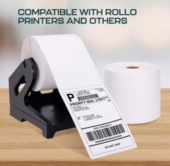 4″ x 6″ Direct Thermal Shipping Labels with 300 Labels/Roll Zebra Rollo Printers