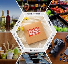 3″x5″ Fragile Stickers Handle with Care Warning Shipping Mailing Labels 500/Roll