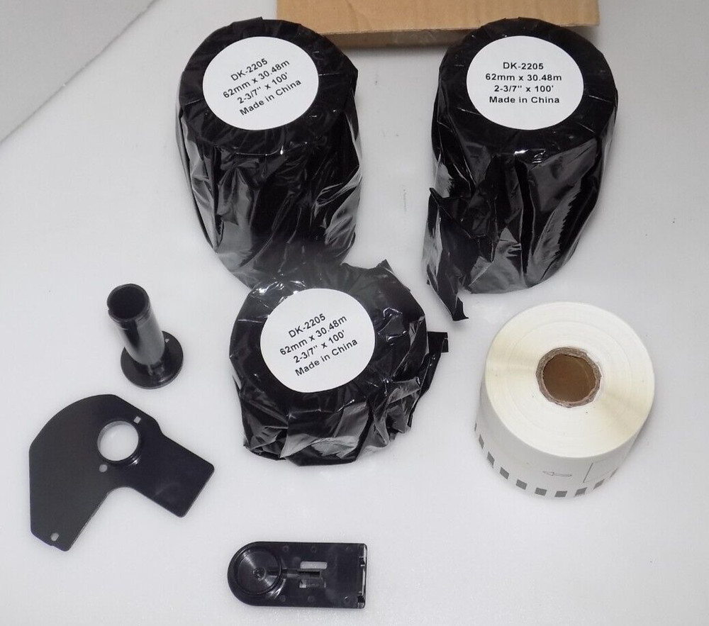 6 Roll CONTINUOUS Label Compatible for Brother DK2205 DK-2205 QL-500 QL-700 710W
