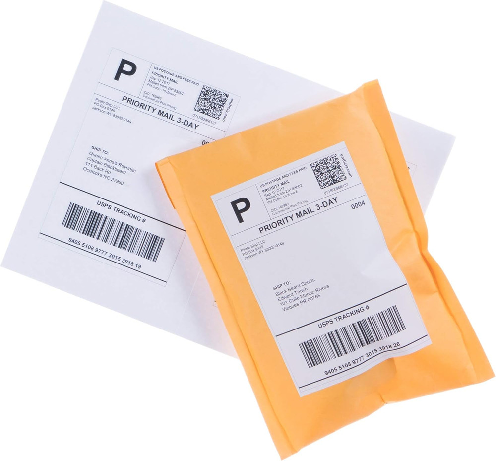 8.5″ X 5.5″ Half Sheet Self Adhesive Shipping Labels for Laser or Inkjet Printer