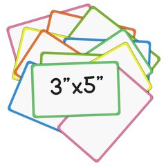 Magnetic Dry Erase Labels 3×5 Inches Reusable for Refrigerator, Classroom
