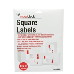 Infi-Touch 1 1/2″ x 1 1/2″ Labels Mailing Labels with ImageBlock Technology