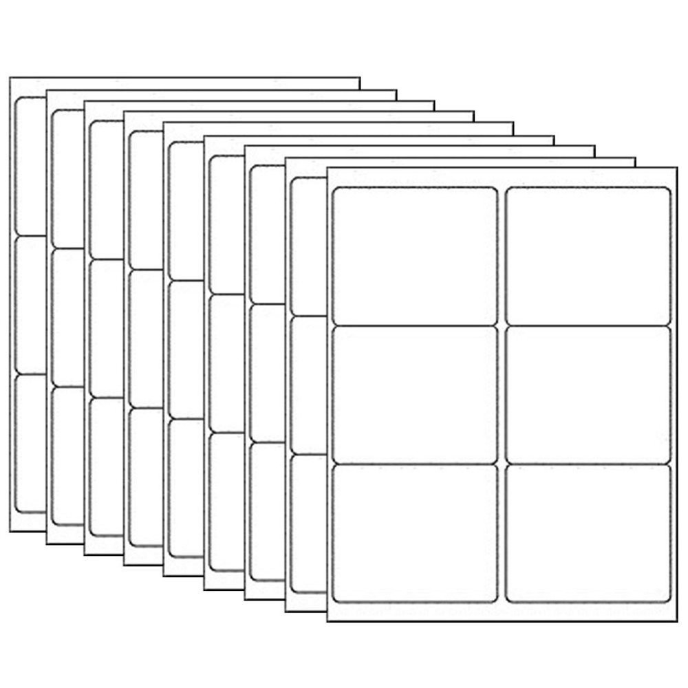 3 1/3″ x 4″ Shipping Labels 6 Per Sheet Blank Mailing Address Self Adhesive 6 UP