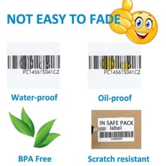 2″x1″ Direct Thermal Barcode SKU Labels, for Rollo&Zebra LP2824 LP2422 1300/Roll