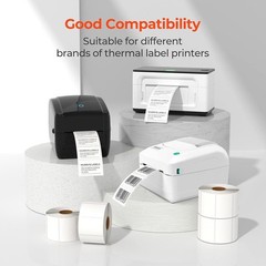 2.25″x1.25″ White Self-Adhesive Labels for Clear Shipping and Addressing