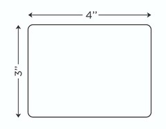 4 Rolls 4×3 Direct Thermal Shipping Labels – 500 per roll – 2000 labels