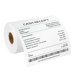 1Roll Continuous Paper Labels for Brother 80mm 4″ RD-M01U5 Direct Thermal