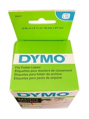 DYMO file folder labels 9/16 in x 3.7/6 In qty2