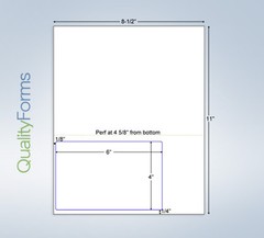 8-1/2″ x 11 24# Integrated Form with a 6×4 on Bottom Left (1500)