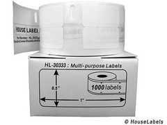 DYMO 30333 Direct Thermal Multipurpose Labels (1/2″ x 1″) – (18) Rolls of 1,000