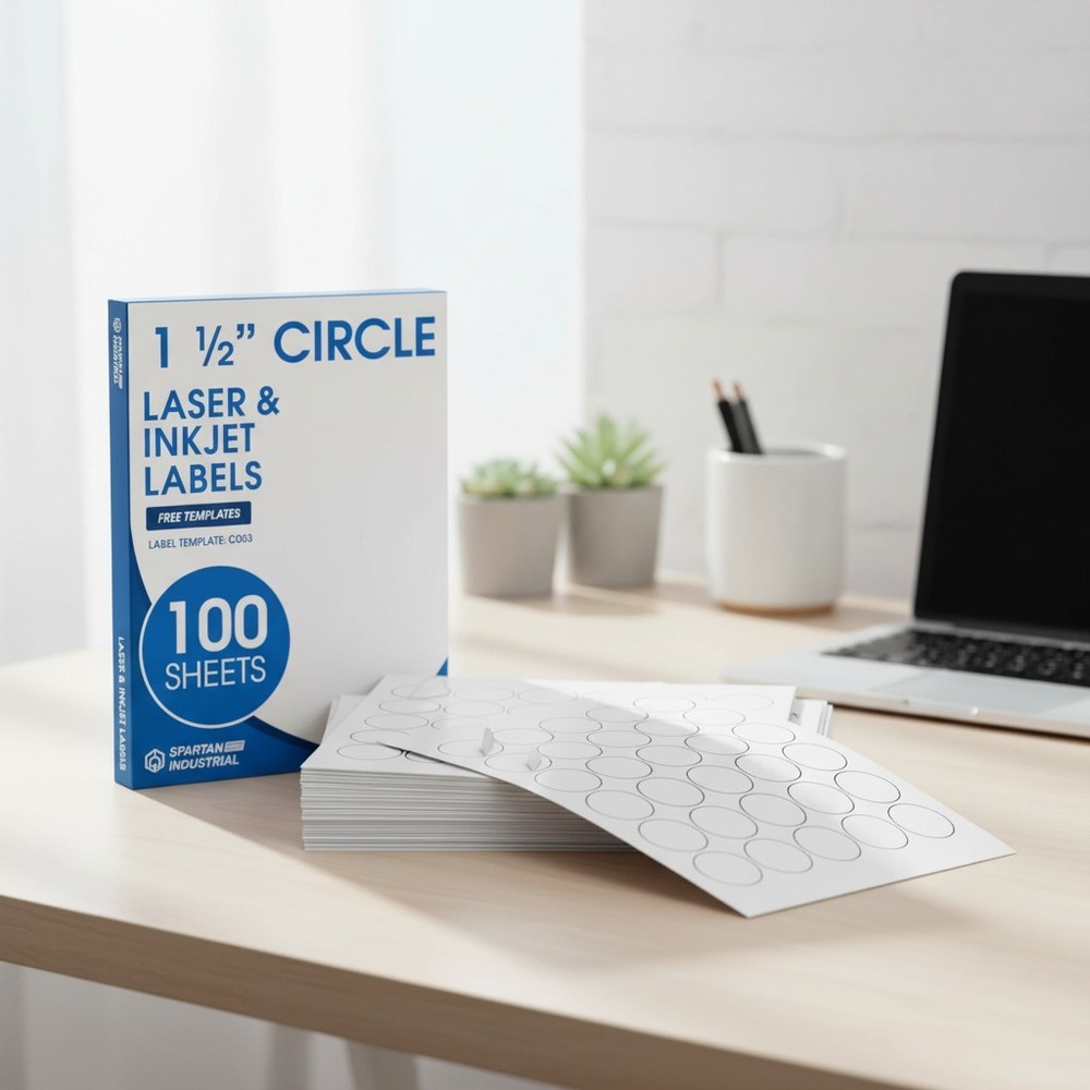 1.5″ Round Printable Labels – 3000 Blank Stickers for All Your Projects