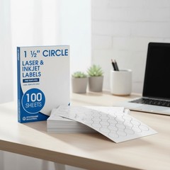 1.5″ Round Printable Labels – 3000 Blank Stickers for All Your Projects
