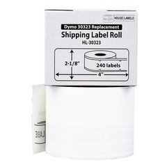 DYMO LW 30323-S POLYPROPYLENE WATERPROOF Labels – (2) Rolls – 2-1/8″ x 4″