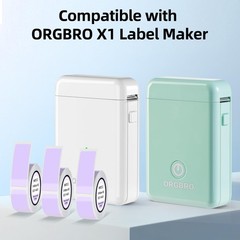 Label Maker Tape Compatible with D30 Label Printer/P21 Label Printer/ORGSTA S…