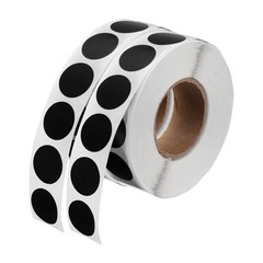 2000 Pcs Colored Dots Stickers, 1/2″ Adhesive Round Polka Coding Labels, Black