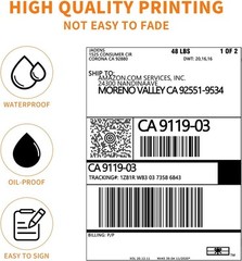 JADENS Thermal Shipping Labels 4×6-350 Labels(4 Rolls), 4×6 inches, Label