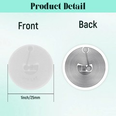 50 PCS BABIQT MIFARE Classic 1K Tags S50 RFID Stickers NFC 25mm Round, White