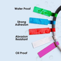 12 Sheet 360 Pcs Cable Labels Tags for Cable Management, Colorful Waterproof …