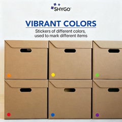 ® 1“ Transparent Circle Dot Stickers Color Coding Labels, 1000PCS 2 Rolls