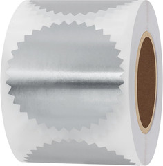2″ Certificate Paper Reward Stickers Embossing Labels with Serrated Edge 300 Sti