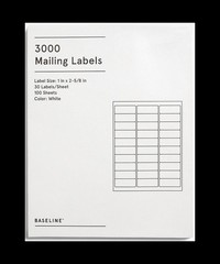 3000 Mailing Labels white 1″ x 2-5/8″ Free Shipping
