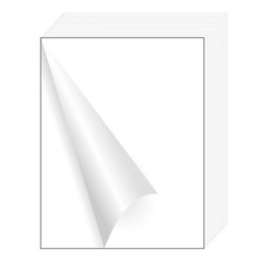 Matte Sticker Paper for Laser/Inkjet Printers – 8.5×11 Inches Letter Size, Fu…