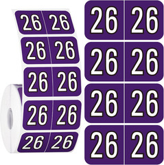 1 500 Pcs 2026 Year Stickers File Folder Labels Rectangle Coded Colored Year St