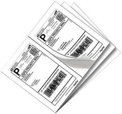 100 Half Sheet 8.5″ x 5.5″ Shipping Printer Labels Laser STRONG Self Adhesive