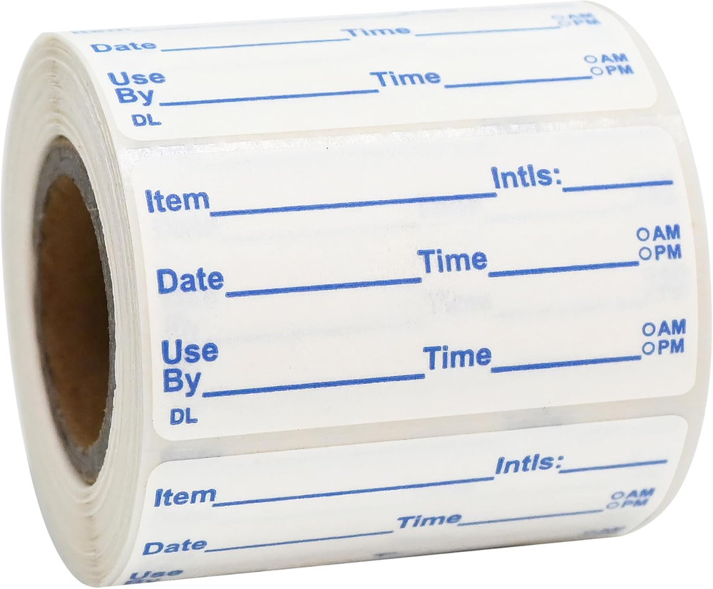 Dissolvable Labels, 2X1 Inch, 300 Stickers, Use by Food Rotation Labels for Stor