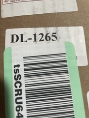 12 Rolls(580roll)DL-1265 Safe Handling UPC Barcode Direct Thermal Label 60 X80mm