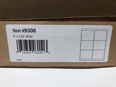 4,470 Rectangle Adhesive 4×3.33′ Shipping Labels FBA 745 Sheets- 6 Labels Page