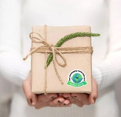 40 Stickers Recycled Packaging/Lovingly Reused Packing Stickers/Small Business