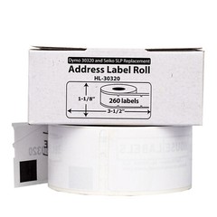 DYMO 30320 Direct Thermal Address Labels (1-1/8″ x 3-1/2″) – (59) Rolls of 260