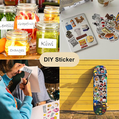 Sticker Paper, 8.5″ X 11″ Full Sheet Label Stickers for Laser Inkjet Printer, S
