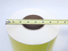(ONE ROLL) 4″ x 6″ Thermal Transfer Labels, Yellow, 3″ Core, 1000/ Per Roll (HR)