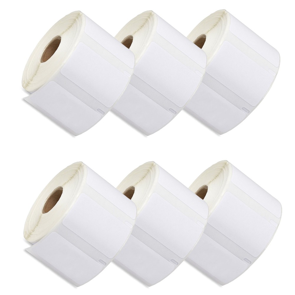 6Rolls 1000 Multipurpose Direct Thermal Labels 30334 for DYMO LW 1-1/4″ x 2-1/4″