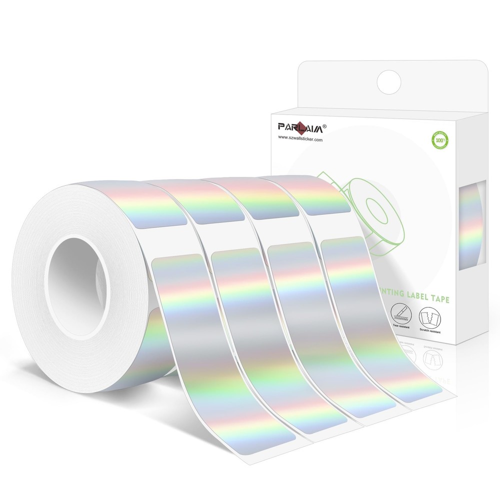 Label Maker Tape,14X50MM(1/2″ X1 7/8″) Thermal Label Stickers,Thermal -Adhesi…