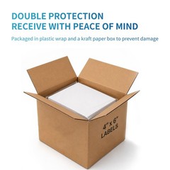 9527 Product Fanfold 4 x 6 Direct Thermal Labels White Perforated Shipping La…