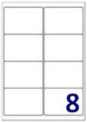 100 Sheets – 8 Per Sheet Labels – 99.1 x 67.7mm