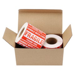 2 Rolls 500/Roll 2×3 Fragile Stickers Handle with Care Thank You Mailing Labels