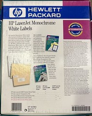 3 Packs – HP Laser Jet White Address Labels 1×2 5/8 Self-Adhesive 3,000 Per Box
