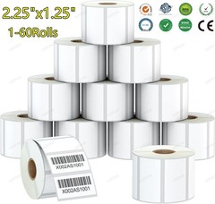 1000/Roll 2.25 x1.25 Direct Thermal Barcode Labels Zebra LP2824 TLP2824 LP2844