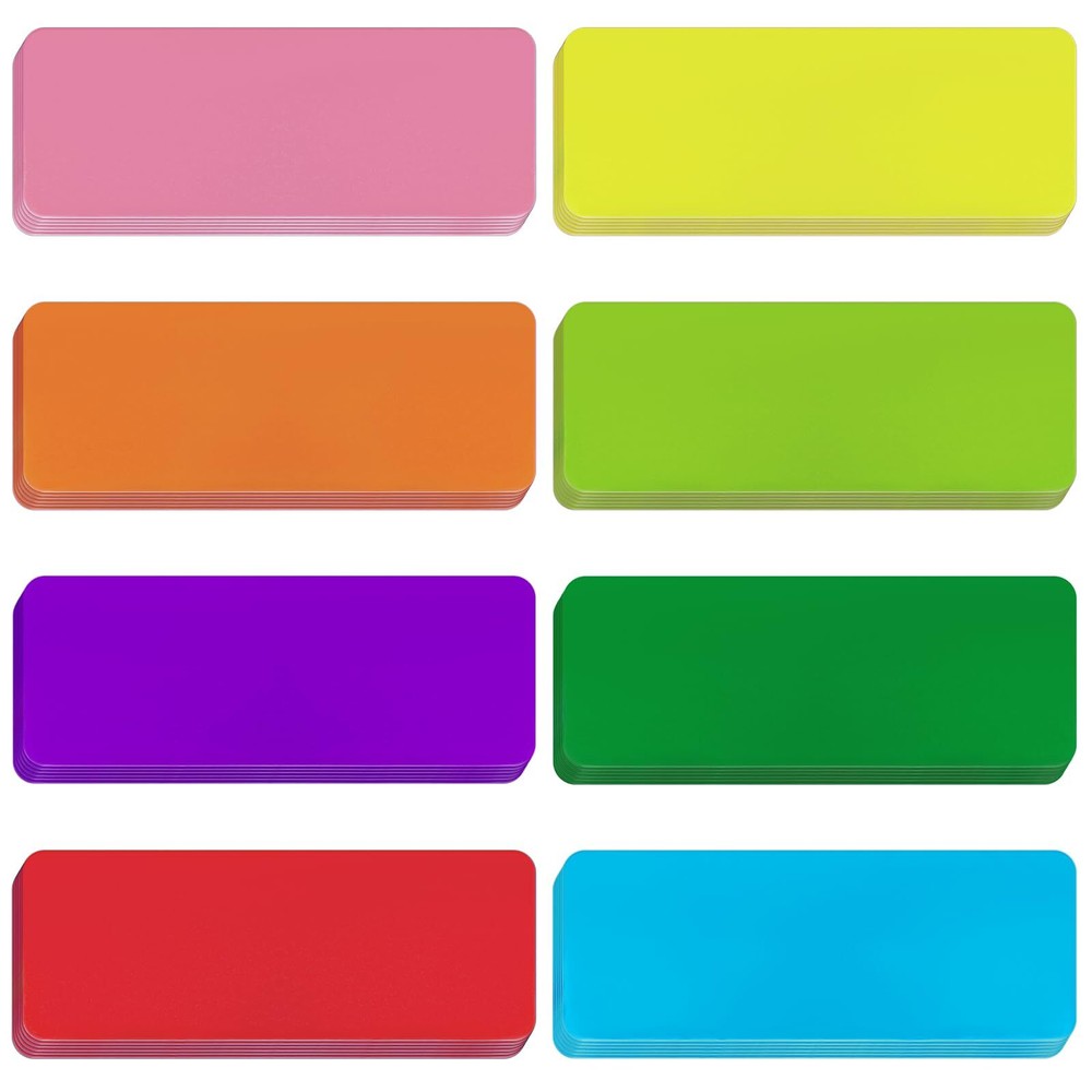 48Pieces Magnetic Dry Erase Labels Real Waterproof/Reusable Strips For Classroom