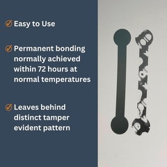 Tamper Evident Stickers Security Labels 0.5 Inch X 2.875 White Pack of 100