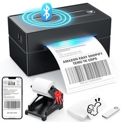 Bluetooth Thermal Shipping Label Printer 4×6 Support iOS iPhone iPad Android